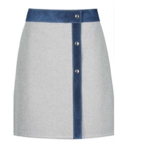 Coffee Run Skirt- Denim
